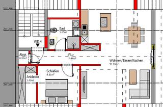 Wohnung mieten in Froschgraben 19, 63814 Mainaschaff, Stilvoll modernisiert: 3-Zimmer-Dachgeschosswohnung in Mainaschaff
