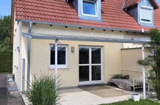 Haus mieten in Sternberger Straße 30, 86690 Mertingen, Moderne Doppelhaushälfte mit 4 Zimmern, Garten & Garage – 3 Etagen inkl. ausgebautem DG