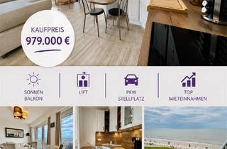 Wohnung kaufen in 26548 Norderney, Premium FEWO mit Meerblick + top Mieteinnahmen/ PKW Stellplatz inklusive