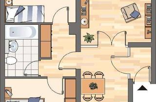 Wohnung mieten in Wilhelmstraße 78, 59439 Holzwickede, Charmante 3-Zimmer-Etagenwohnung in Holzwickede – 74,78 m², vielseitig gestaltbar