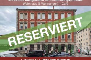 Anlageobjekt in Ludwigstr. 17, 90763 Südstadt, Attraktives Anlageobjekt mit Entwicklungspotential - Wohnhaus (6 Wohnungen) + Café