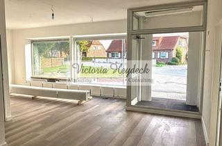 Gewerbeimmobilie mieten in 23779 Neukirchen, Frisch renovierte Gewerbefläche mit großer Schaufensterfront und Garage