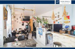 Gewerbeimmobilie kaufen in 90429 Nürnberg, Charmantes Ladenlokal mit mediterranem Flair und lichtdurchflutetem Gastraum