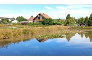 Haus kaufen in 95709 Tröstau, Wohnen wie im Urlaub: Haus mit eigenem Weiher, Birkenwäldchen und Bauplatz im Fichtelgebirge