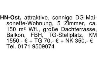 Wohnung mieten in 74072 Heilbronn, HN-Ost, attraktive, sonnige DG-Maisonette-Wohnung, 5 Zimmer, ca.
