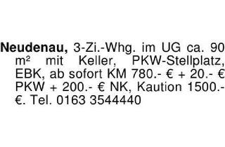 Immobilie kaufen in 74861 Neudenau, Neudenau, 3-Zi.-Whg. im UG ca. 90 m² mit Keller, PKW-Stellplatz,