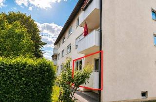 Wohnung kaufen in 89407 Dillingen, Dillingen an der Donau - Helle 3-Zimmer-Wohnung im Erdgeschoss mit Balkon und Kaminofen