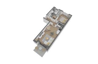 Wohnung kaufen in Von-Behring-Straße 15, 63075 Bürgel, Attraktive 2 Zimmer-Wohnung im EG mit eigenem Garten