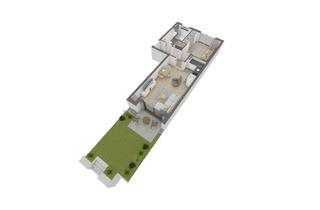 Wohnung kaufen in Von-Behring-Straße 15, 63075 Bürgel, Attraktive 2 Zimmer-Wohnung im EG mit eigenem Garten