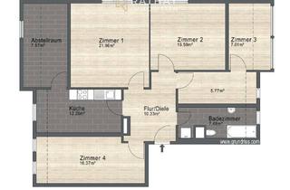 Wohnung kaufen in 94315 Straubing, 5,45 % Rendite - großzügige 4-Zimmer Wohnung mit Außenstellplatz in Straubing!