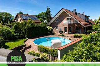 Haus kaufen in Zimmerplan 14, 06796 Brehna, Ein Traum für Familien: Klinker-DHH mit Kamin, Sauna, Riesen-Pool & XL-Garten in Brehna!