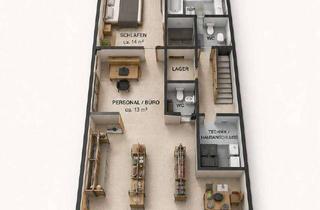 Geschäftslokal mieten in Norderstraße 17, 25813 Husum, Live & Work in bester Lage von Husum - Gewerbe und "Ladenwohnung" (55 m²) zu vermieten
