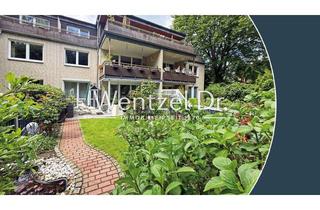 Wohnung kaufen in 22391 Wellingsbüttel, Lichtdurchflutete Erdgeschosswohnung mit Traumgarten und Tiefgaragenstellplatz – Wentzel Dr.