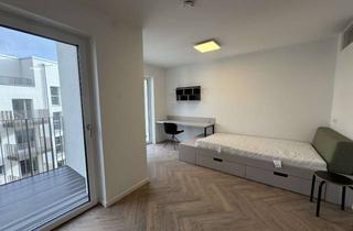 Wohnung mieten in Schnellerstraße 27a, 12439 Niederschöneweide, Koffer packen und einziehen! Kleine möblierte Wohlfühl-Singleoase mit Balkon und Einbauküche