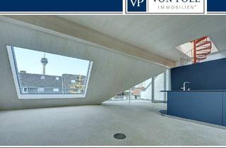 Penthouse kaufen in 40219 Düsseldorf, Spektakuläre Maisonettewohnung mit Dachgarten und Weitblick