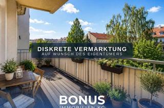 Wohnung kaufen in 01157 Briesnitz, 3-Zimmer-Altbauwohnung mit großem Balkon, hohen Decken und separater Küche