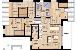 Wohnung kaufen in Siebenkniestraße, 71540 Murrhardt, KfW-40-Neubau: Großzügige 4-Zimmer-Wohnung im Dachgeschoss