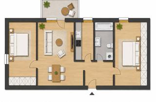 Wohnung mieten in Fritz-Habefr-Strasse 1D, 06217 Merseburg, Gemütliche 3-Zimmer-Wohnung mit Balkon und durchdachtem Grundriss