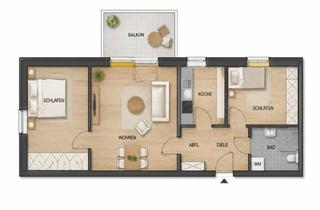 Wohnung mieten in Fritz-Haber-Straße 1D, 06217 Merseburg, Charmante 3-Zimmer-Wohnung mit Balkon im Obergeschoss – 83,85 m² Wohnfläche