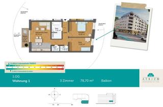 Wohnung mieten in Schwartzestraße, 04229 Kleinzschocher, 3-Zimmer-Neubauwohnung mit Balkon & Gäste-WC – Erstbezug ab 01.09.2026 im Quartier „Parkblick“
