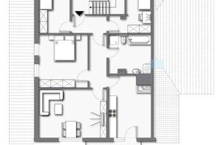 Wohnung mieten in Berghäuser Str. 32, 57319 Bad Berleburg, Mietwohnung (mit Balkon und Einbauküche) im Dachgeschoss - Bad Berleburg-Berghausen