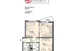 Wohnung mieten in Bahnhofstraße 44b, 25712 Burg, gemütliche 2-Zimmer Wohnung in Burg