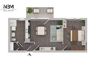 Wohnung mieten in Berliner Straße 248, 16515 Oranienburg, Erstbezug! Moderne 2-Zimmer-Wohnung im KfW-40 Haus, ganze Etage in Oranienburg Süd.