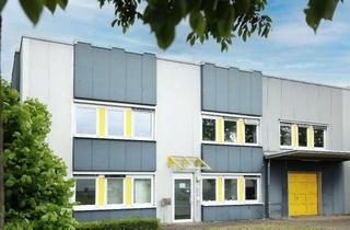Gewerbeimmobilie kaufen in 40721 Hilden, Moderne Gewerbehalle mit großzügiger Bürofläche + Baugrundstück im Gewerbe