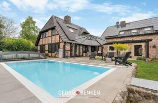 Haus kaufen in 27243 Kirchseelte, Kirchseelte-Klosterseelte | Großzügiges Fachwerkanwesen mit Einliegerwohnung, Pool, Weidefläche | A+