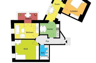 Wohnung mieten in 01662 Meißen, Traumhafter Blick! Eindrucksvolle Wohlfühlwohnung unmittelbar an der Elbe!