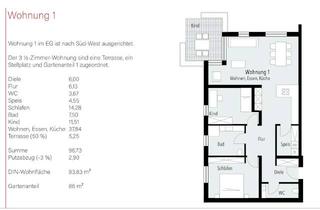 Wohnung kaufen in Heubacher Straße 110, 73560 Böbingen, *** 3,5 Zi.-Wohnung Nr. 1 Neubau - Natur pur ***