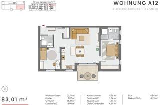 Wohnung kaufen in Seestrasse 38, 71229 Leonberg, 3-Zimmer Neubau Eigentumswohnung in Leonberg (A12)