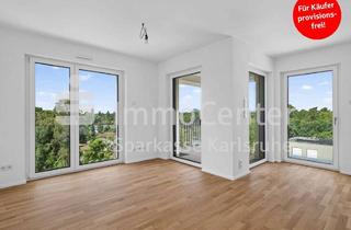 Wohnung kaufen in 76139 Waldstadt, Wohnen ganz oben! Bezugsfreie 2-Zimmer-Neubauwohnung mit Ausblick