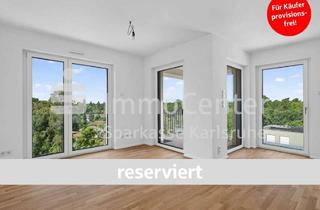 Wohnung kaufen in 76139 Waldstadt, Wohnen ganz oben! Bezugsfreie 2-Zimmer-Neubauwohnung mit Ausblick