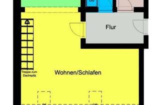 Wohnung mieten in 01587 Riesa, Möblierte Singlewohnung unterm Dach - Individuell und gemütlich!