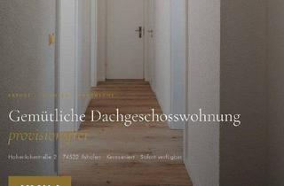 Wohnung kaufen in 74532 Ilshofen, Ilshofen - Gemütliche Dachgeschosswohnung - provisionsfrei