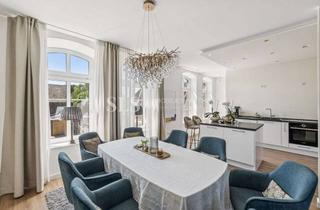 Wohnung kaufen in 40668 Meerbusch, Historischer Charme trifft Luxus Maisonette mit Ausblick, Dachterrasse & Neubaukomfort