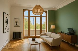 Wohnung kaufen in 40219 Unterbilk, Sanierte Altbauwohnung mit hohen Decken, Flair und Sonnenbalkon.