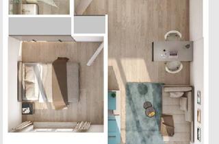 Wohnung mieten in Kleyerstraße, 60326 Gallus, Möbliertes 2-Zimmer-Apartment in Frankfurt mit Dachterassen