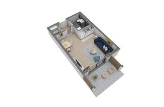 Wohnung mieten in Ludwigstr. 42/44, 63456 Hanau, Schöne 1 Zimmer-WE mit Garten und Küche