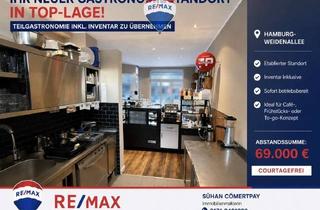 Gastronomiebetrieb mieten in Weidenallee 00, 20357 Eimsbüttel, Ihr neuer Gastronomie (Teilgastro) in Top-Lage –Inventar inklusive (Abstand 69.000€)
