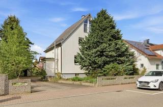 Einfamilienhaus kaufen in 76344 Eggenstein-Leopoldshafen, Einfamilienhaus für Individualisten - mit Anbau, großer Dachterrasse, Garage & Carport in Eggenstein