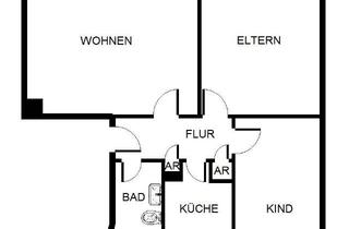 Sozialwohnungen mieten in Kußmaulstr. Bei, 67063 Ludwigshafen, WBS Wohnung! 3-Zimmer-Wohnung für die Familie im Erdgeschoß.