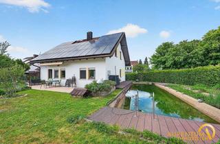 Haus kaufen in 93354 Siegenburg, Gartenparadies mit Schwimmteich, Wärmepumpe & PV-Anlage,großzügiges Familienhaus mit 6 Schlafzimmern