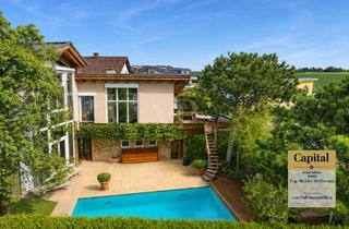 Haus kaufen in 74889 Sinsheim, Traumhaus mit Urlaubsflair – Pool, Wellnessbereich, Fernblick, Photovoltaik, Wärmepumpe, uvm.