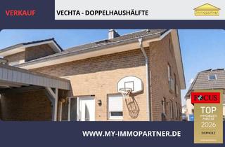 Doppelhaushälfte kaufen in 49377 Vechta, Vollvermietete Doppelhaushälften in Vechta: Zukunftssicher mit moderner Wärmepumpe!