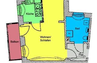 Wohnung mieten in 01662 Meißen, Die ersten eigenen vier Wände! Balkon, Tageslichtbad, separate Küche!