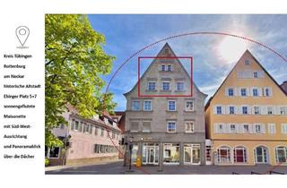 Wohnung kaufen in Ehinger Platz, 72108 Rottenburg, Sonnige Panorama-Maisonette: Altstadt, Nähe Fußgängerzone +Tübingen-Mitte, bezugsfrei+provisionsfrei