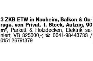 Wohnung kaufen in 64569 Nauheim, Eigentumswohnungen, Groß-Gerau