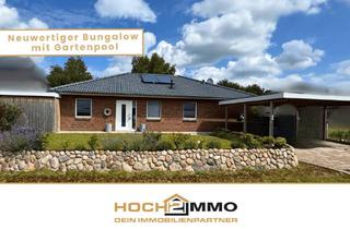 Haus kaufen in 24808 Jevenstedt, Einziehen & wohlfühlen: Hochwertiger Bungalow mit Gartenidylle